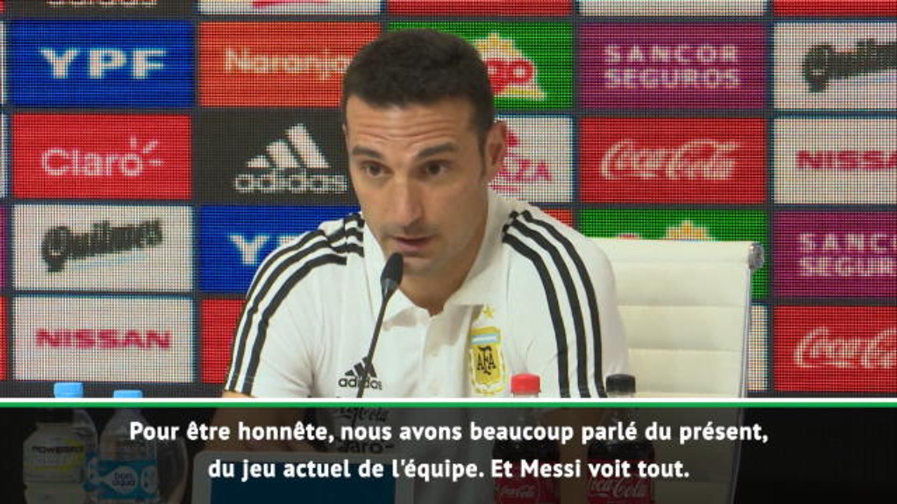 Argentine - Scaloni : "Messi et moi n'avons pas parlé de la Copa America"