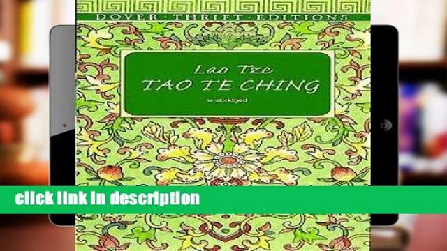 Best product Tao Te Ching (Dover Thrift Editions)