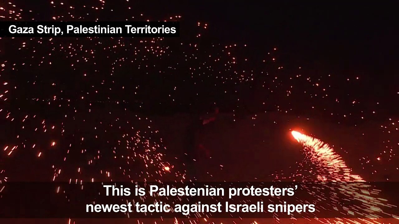 Palestinian protesters deploy 'night confusion unit'
