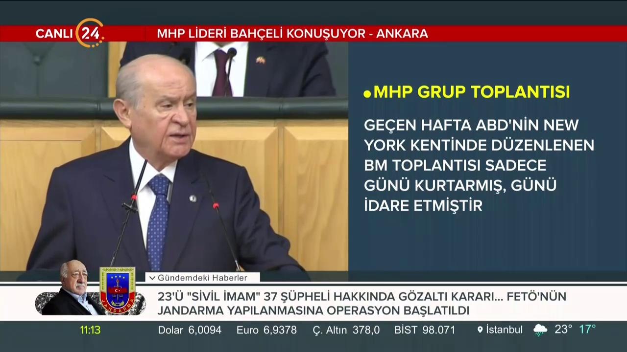 Devlet Bahçeli konuşuyor