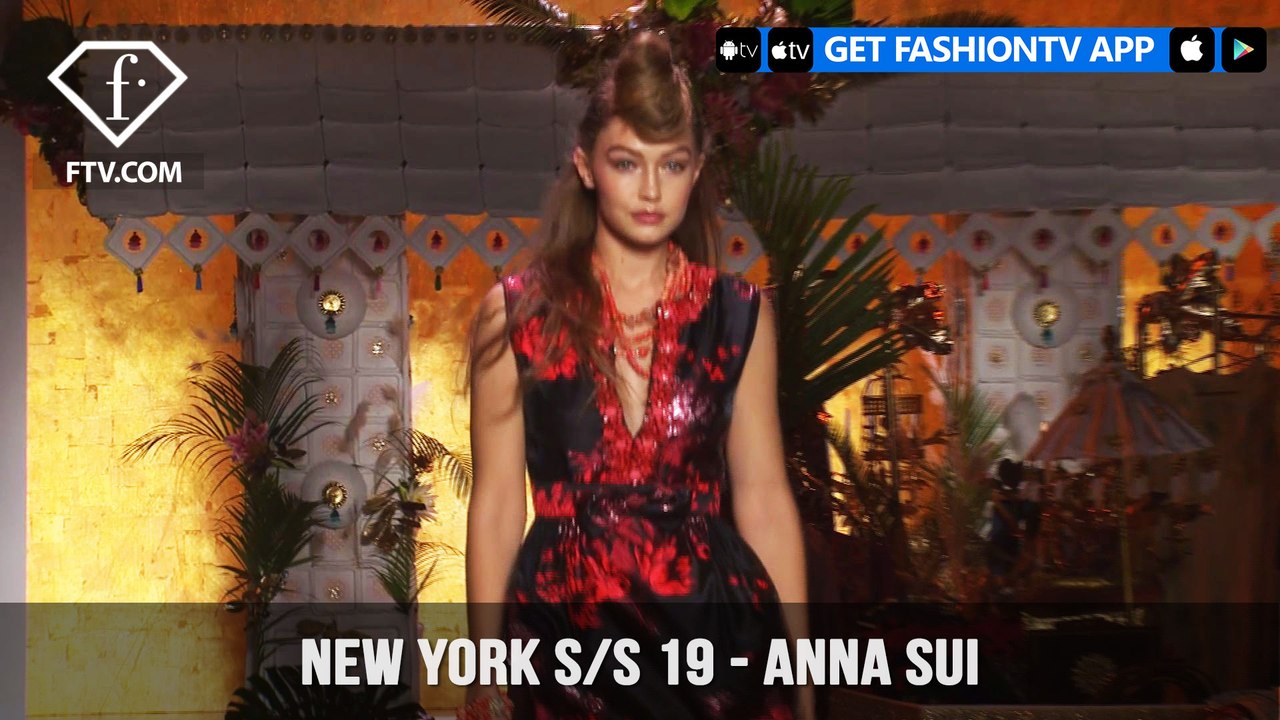 New York Fashion Week Spring/Summer 2019 - Anna Sui | FashionTV | FTV
