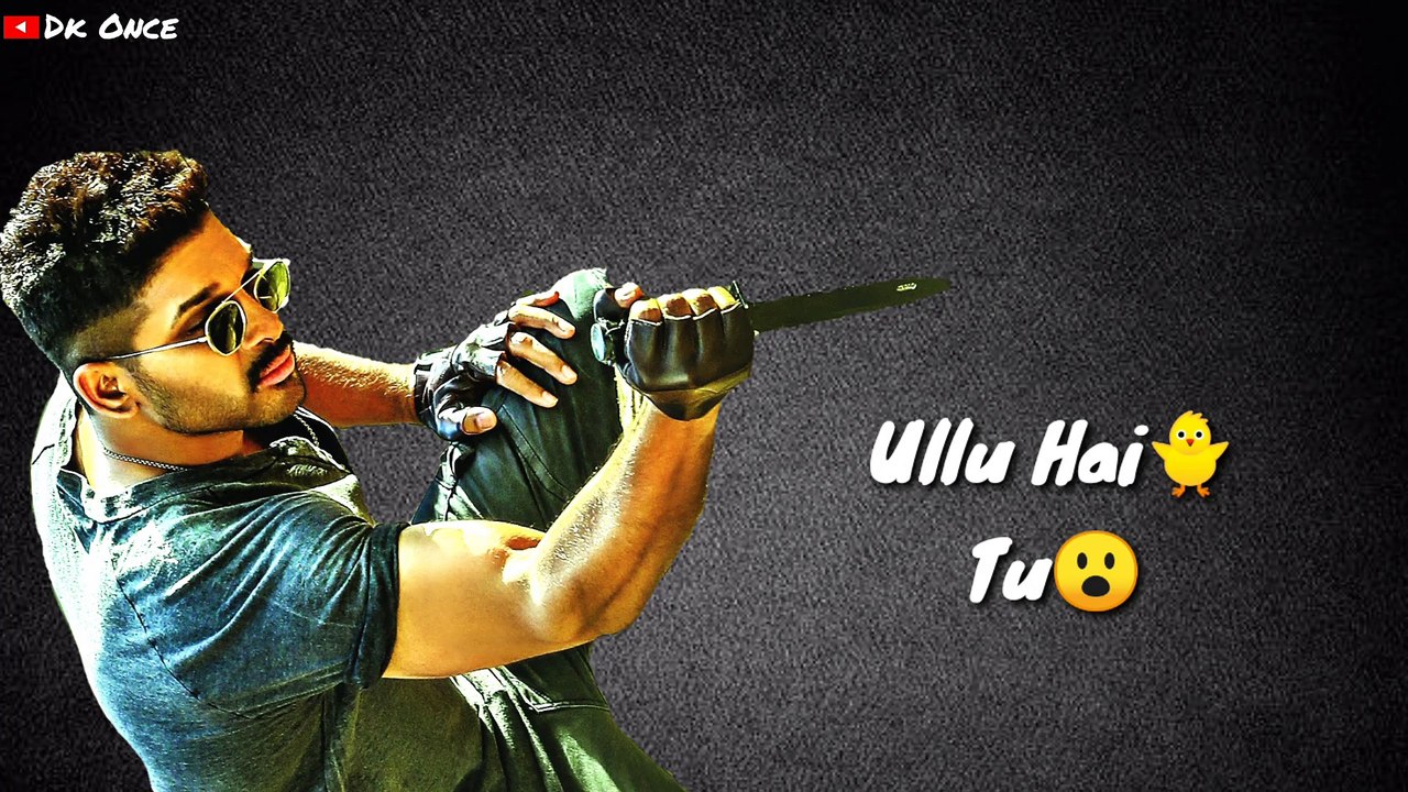 Allu Arjun best attitude dialogues WhatsApp status video
