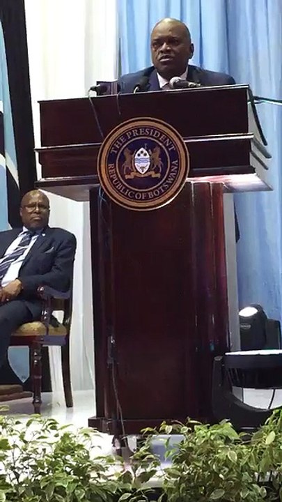 President Mokgweetsi Masisi address the press conference subsequent to his return from the US where he amongst others addressed the 73rd UN Meeting