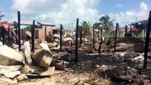 Boca Del Río fire aftermath. Several homes were destroyed in the early hours of today, Saturday, August 4th. We will have more details on this tragedy.