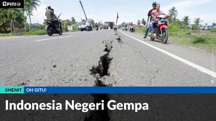#1MENIT | Indonesia Negeri Gempa