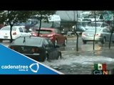 Cae intensa lluvia en la Ciudad de México; hay encharcamientos e inundaciones en avenidas
