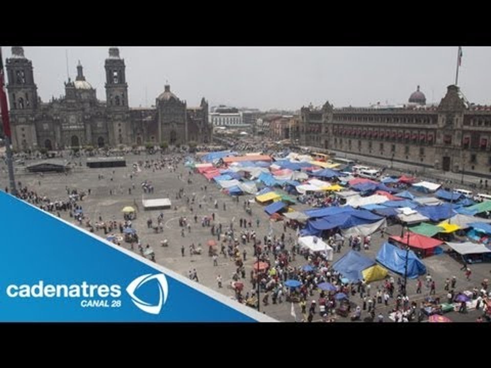 Comienzan a llegar los refuerzos de la CNTE al centro histórico