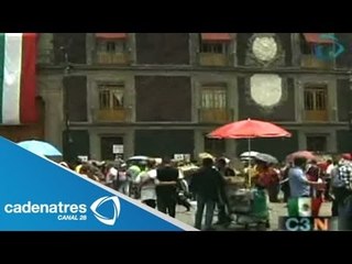 CNTE no dejará plantón en el Zócalo; exige diálogo con Peña Nieto