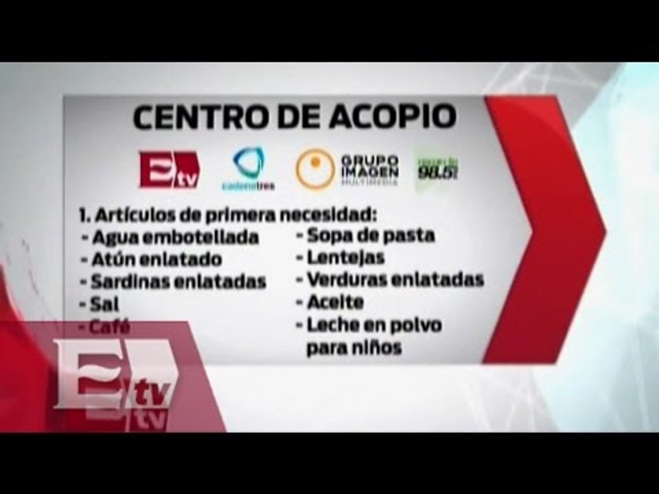 Centro de acopio de Grupo Imagen para los afect...