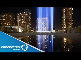 Encienden Tributo de la luz con motivo del aniversario del ataque a las torres gemelas