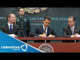 Peña Nieto promulga leyes secundarias de la reforma educativa