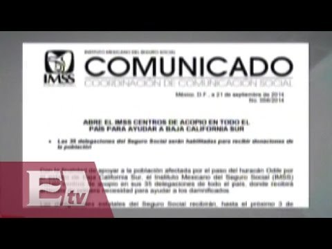 IMSS instala centros de acopio para afectados de Baja California Sur / Vianey Esquinca
