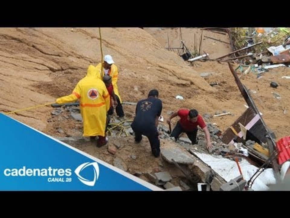Acapulco Guerrero en espera de más ayuda tras fuertes lluvias del huracán Ingrid