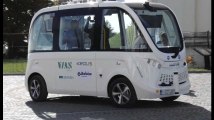 Un minibus sans chauffeur en test pour deux mois sur le site du Lion de Waterloo