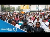 Movilizaciones policiacas resguardan el Zócalo par impedir paso a la CNTE