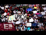 Marcha de estudiantes del IPN hacia Gobernación/ Entre Mujeres