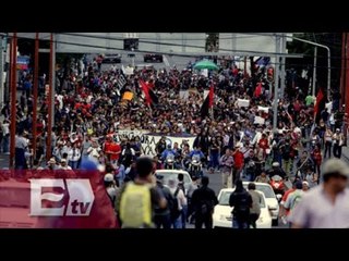 Visitadores de Derechos Humanos supervisaron la marcha del 2 de octubre / Vianey Esquinca