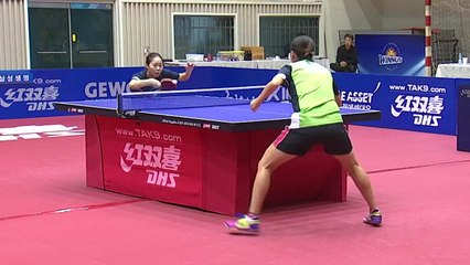 삼성생명-인삼공사, 실업탁구 챔프 1차전 승리 / YTN