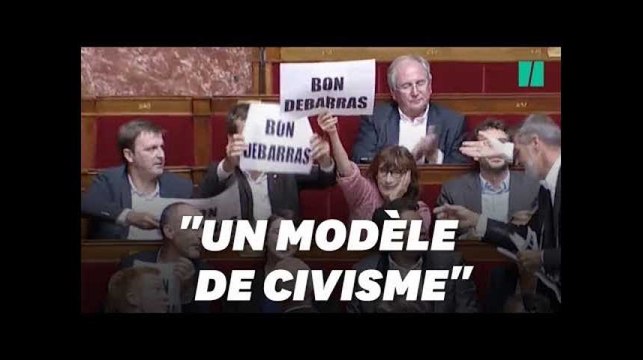 Bon débarras , les Insoumis perturbent la dernière prise de parole de Valls à l'Assemblée
