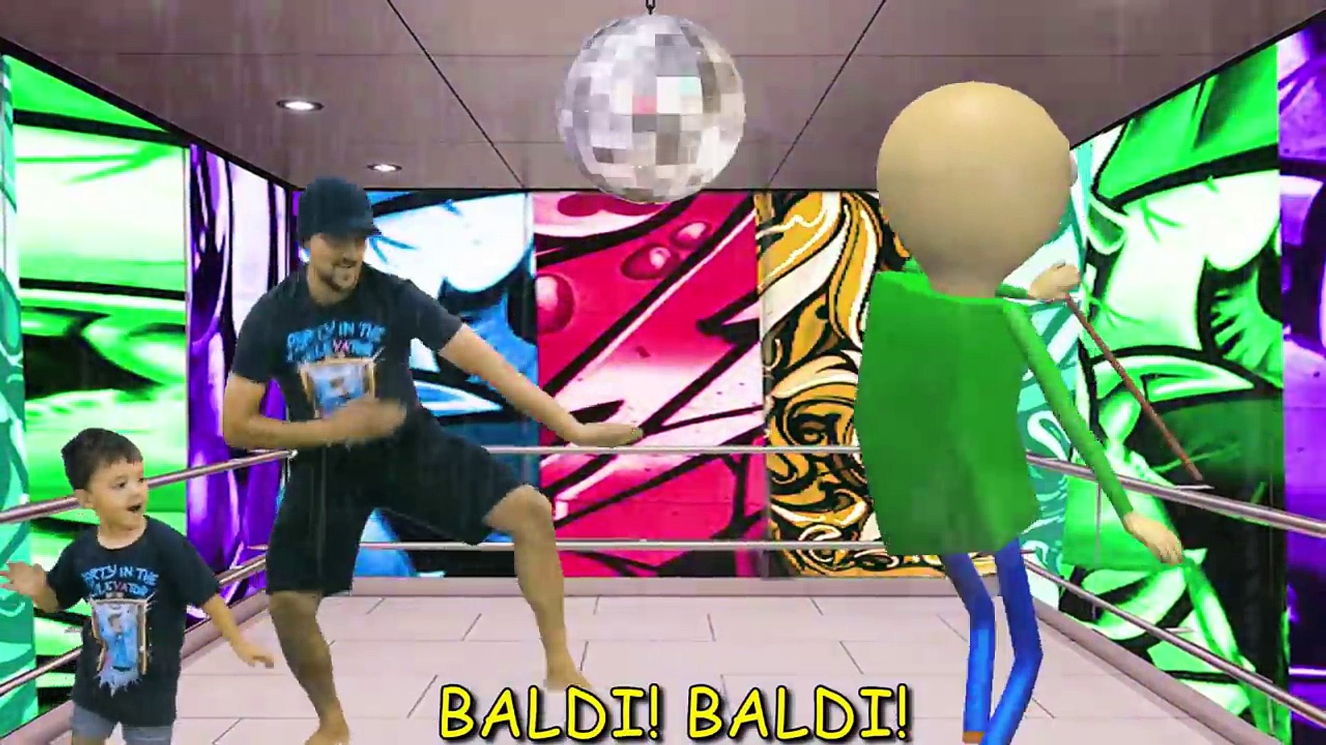 Baldi Party In The Elevator Baldi Goes Camping W Fgteev In Real - realistic roblox scariest roblox elevator scary clown in roblox