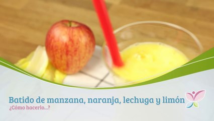 Cómo hacer batido de manzana naranja lechuga y limón