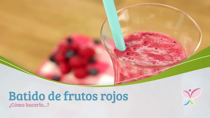 Cómo hacer batido de frutos rojos
