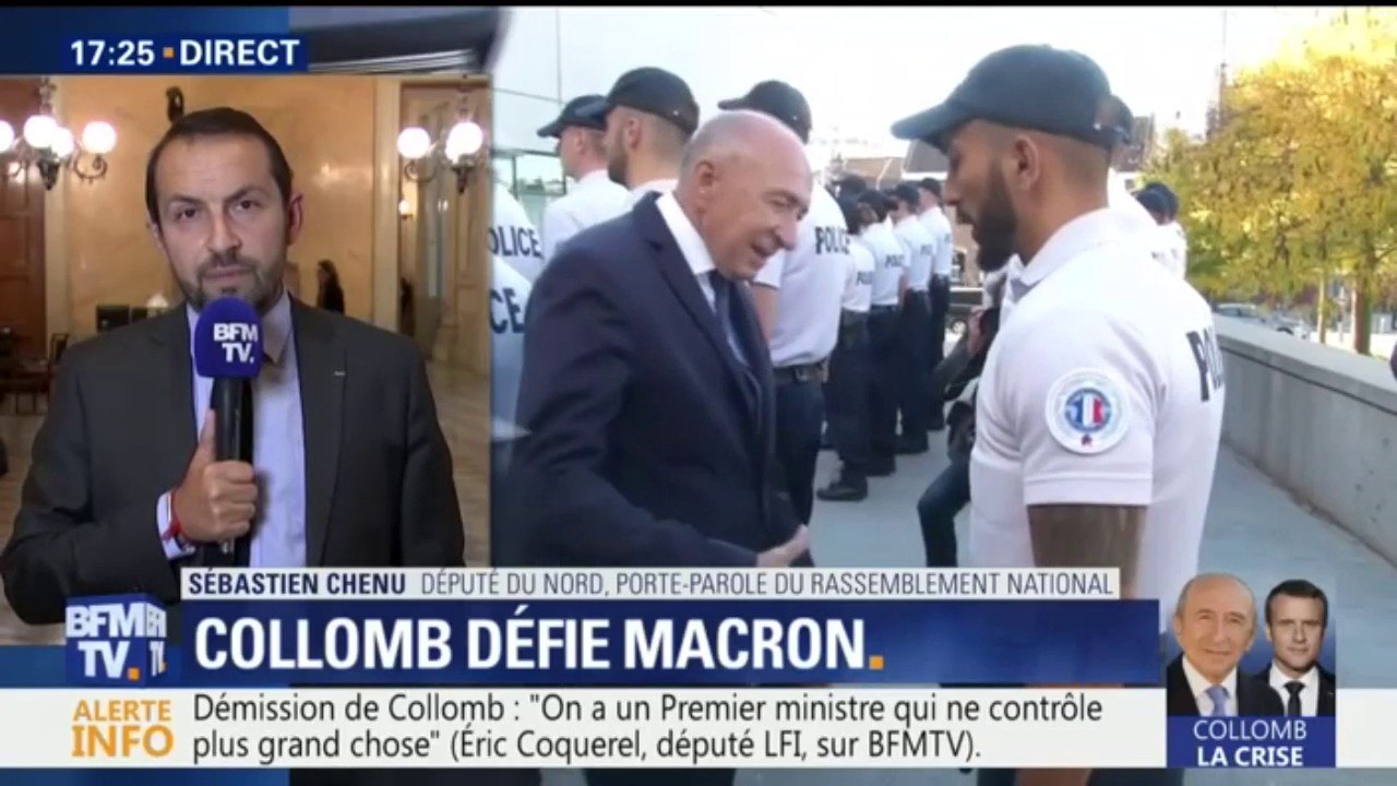 Collomb sur le départ: "Qui tient les commandes ? Nous sommes face à des amateurs", juge Sébastien Chenu député RN