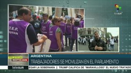 Trabajadores rechazan proyecto de presupuesto nacional en Argentina