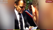 Un collégien arrête Emmanuel Macron et décroche un stage à l'Elysée