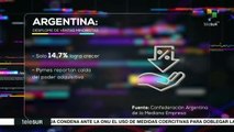 Desplome de ventas minoristas en medianas empresas de Argentina