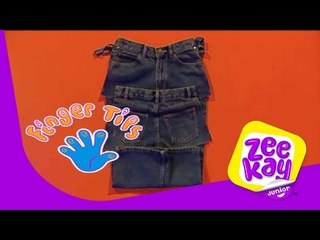 How to Make a Clothing Caddy from a Pair of Jeans! | Finger Tips | Full Episode | ZeeKay Junior