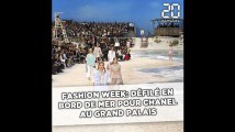 Fashion week: Défilé en bord de mer pour Chanel au Grand Palais