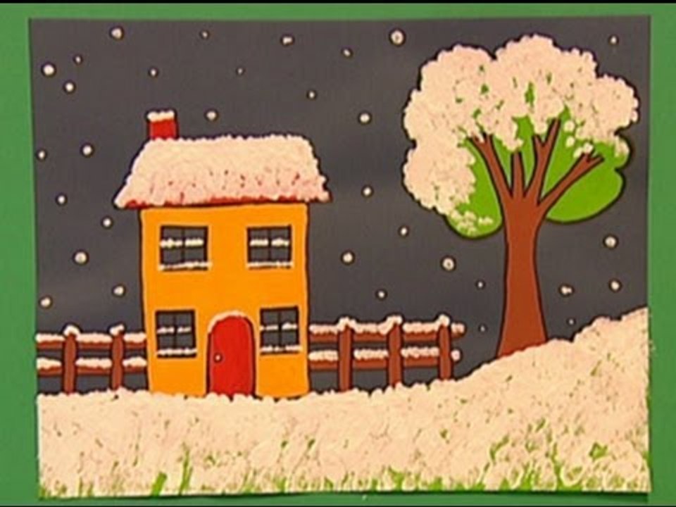 Mister Maker Christmas Make - How to Make a Winter Snow Picture