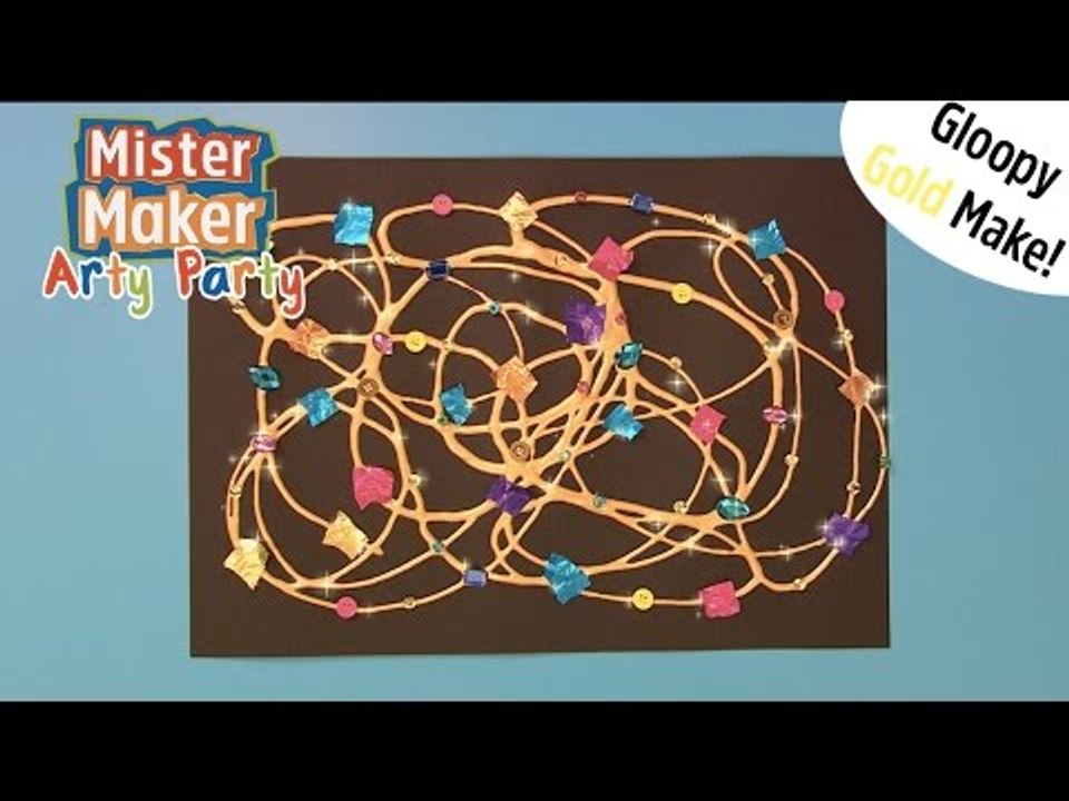 Gloopy Gold Make | Arty Party | Mister Maker