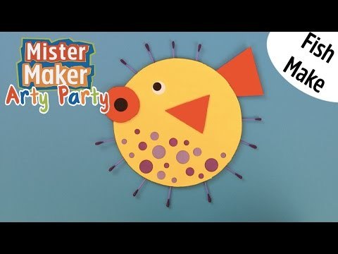 How to Make a Paper Puffer Fish! | Arty Party | Mister Maker