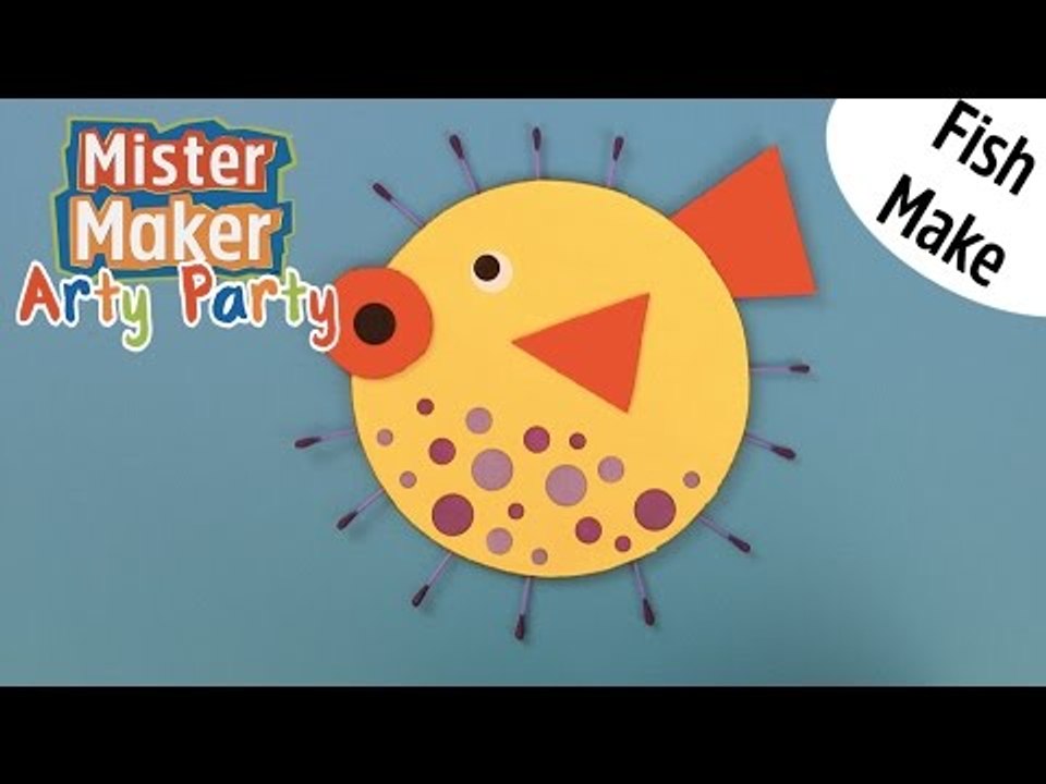 How to Make a Paper Puffer Fish! | Arty Party | Mister Maker