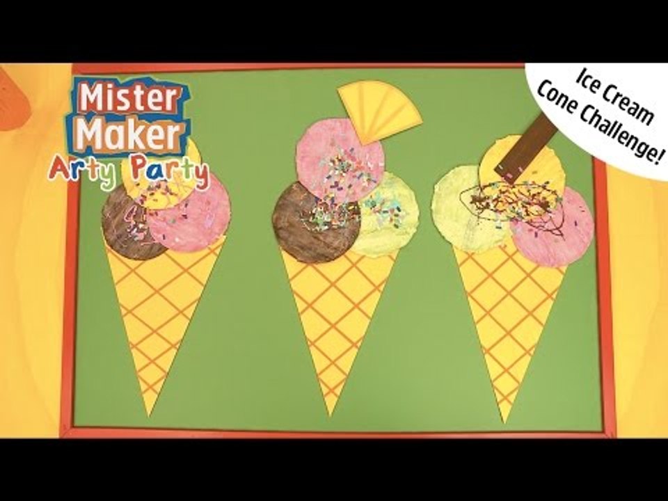 Ice Cream Arty Challenge! | Arty Party | Mister Maker