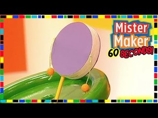 Clacker Drum  - HOW TO MAKE IN 60 SECONDS | Mister Maker