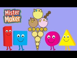The Shapes Dance: Ice Cream! | Mister Maker
