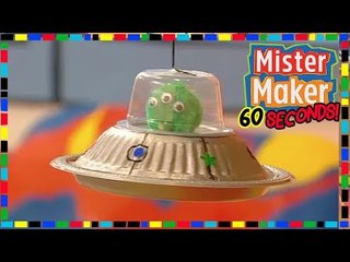 Alien Spaceship - HOW TO MAKE IN 60 SECONDS  | Mister Maker