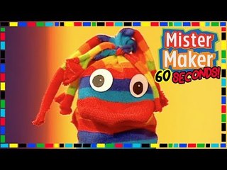 Sock Animal  ️ ‍ ️- HOW TO MAKE IN 60 SECONDS | Mister Maker