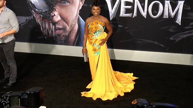 Sope Aluko Venom World Premiere Black Carpet