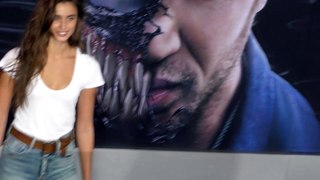 Taylor Hill attends the premiere of Venom at Regency Village Theatre in Westwood
