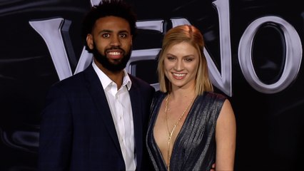 Joel Berry II and Kelsey Porter "Venom" World Premiere Black Carpet