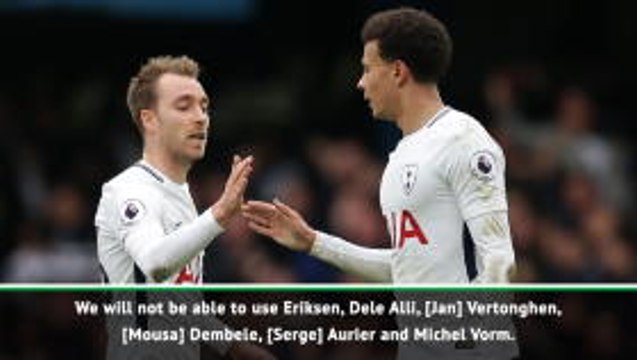 Pochettino reveals a host of Tottenham's stars missing for Barcelona game