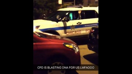 Chicago Police Blasting BTS Song at outside United Center for the ARMYs in the line ~~