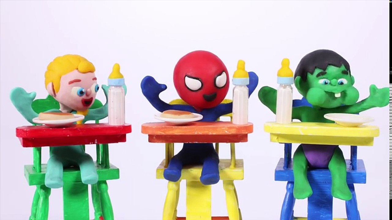 Tv cartoons movies 2019 BABY HULK DOES KARATE ❤ Spiderman, Hulk & Frozen Elsa Play Doh Cartoons For Kids