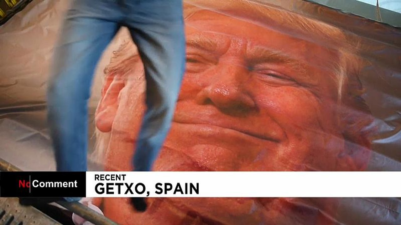 El "Trump Jump", la obra de arte que permite sa...