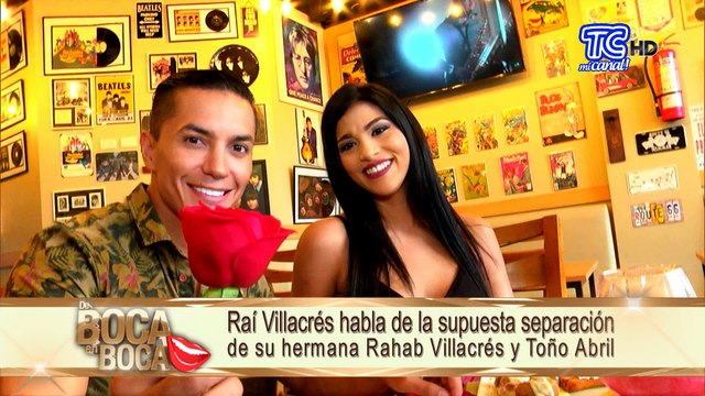 Raí Villacrés habla sobre los rumores de separación entre su hermana y Toño Abril