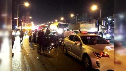 '만취' 외제차가 9중 추돌사고 내...1명 숨져 / YTN